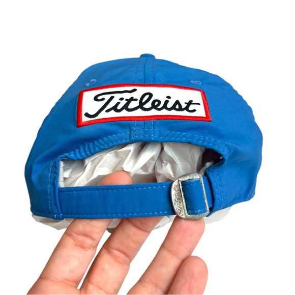 Titleist Official Tour Elite Baseball Hat in Blue and Black Adjustable Golf PGA - Picture 5 of 9